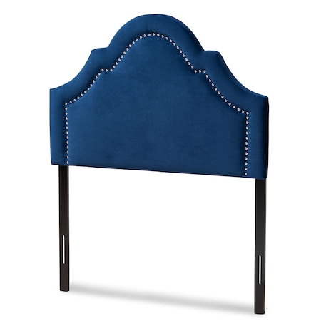 Baxton Studio Rita Royal Blue Velvet Upholstered Twin Size Headboard 155-9335